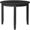 Homeroots 39" Black Solid Wood Round Top Dining Table 569344 - alternate 7