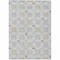 Homeroots 5' X 8' Silver Gray And Gold Floral Washable Indoor Outdoor Area Rug 595986 - alternate 4