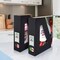 Acrimet Magazine File Holder Vertical Rack, Durable Plastic Desk Organizer, Black, 2PK 277.6 - alternate 4