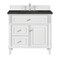 James Martin Vanities Lorelai 36" Single Vanity, Bright White, w/ 3 CM Phantome Eclos Top 424-V36-BW-3PHT - alternate 1