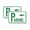 Signmission Parking with Arrow Pointing Left, 18'' X 24'' 2 Signs, Heavy Gauge Aluminum, 2PK A-1824-2PACK-24519 - alternate 1