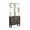 Homeroots 69" Cream Wood Five Tier Etagere Bookcase 630386 - alternate 1