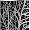 Homeroots 72" Black And White Canvas Folding Three Panel Screen Room Divider 274755 - alternate 3