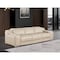 Homeroots 103" Beige Italian Leather Reclining USB Sofa 632880 - alternate 5