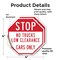 Signmission Stop No Trucks Low Clearance Cars O, 4 inch X 4 inch, Vinyl Decal, 2PK OC-D-2PACK-4-225 - alternate 3