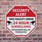Signmission Security Alert This Facility Under, 6 Inch X 6 Inch, Plastic Sign OC-P-6-317 - alternate 5