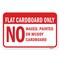 Signmission Flat Cardboard Only No Waxed Painted Or Muddy Car Aluminum, 18" x 24", A-1824-25191 A-1824-25191 - alternate 2