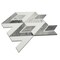 Apollo Tile Toscana 12x12 in. Polished Calacatta Bluette, Thassos White Geometric Diamond Mosaic Tile, 5PK APLEML88D09A - alternate 4