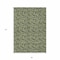 Homeroots 8' X 10' Olive Green Artichoke Green And Ivory Floral Washable Indoor Outdoor Area Rug 581915 - alternate 5