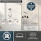 Vaxcel Monrovia 43.75-in Oil Rubbed Bronze 3-Light Linear Chandelier, Hanging Ceiling Island Pendant with White Glass H0259 - alternate 5