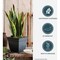 Hc Companies Eclipse 12'' x 12'' x 10.50'' Resin Warm Gray Planter ECP12000A42 - alternate 4