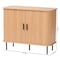 Baxton Studio Lucia Storage Cabinet with Tambour Doors 262-13790-ZORO - alternate 7
