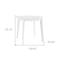 Homeroots 36" White Wood Round Top Dining Table 544275 - alternate 5