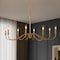 Vaxcel Annabelle 8-Light Farmhouse Candle-Style Chandelier, Muted Brass, 42-In. Wide H0323 - alternate 6