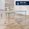 Flash Furniture Wren 72 in x 48 in Kidney Adjustable Height Activity Table, Thermal Laminate Top, Short Legs, Gray XU-A4872-KIDNY-GRY-T-P-GG - alternate 8