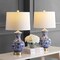 Jonathan Y Jennifer 25.25" Ceramic/Metal LED Table Lamp, Blue/White, 2PK JYL1072A-SET2 - alternate 8