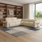 Homeroots Beige Italian Leather Modular L Shaped Five Piece Corner Sectional 534846 - alternate 6