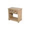 Homeroots 28" Beige Solid Wood Distressed One Drawer Nightstand 555400 - alternate 5