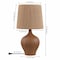 Jonathan Y Eben 23" Rustic Farmhouse Resin/Metal Gourd LED Table Lamp with Paper Rope Shade, Brown Wood Finish JYL9200A - alternate 6