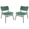 Leisuremod Marilane Velvet Accent Chair with Metal Frame, Turquoise, 2PK MA29BU2 - alternate 1
