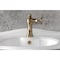 Kingston Brass One-Handle Single-Hole Bathroom Faucet with Push Pop-Up Drain, Antique Brass KS3543RNK - alternate 3