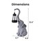 Techko Sunny the Elephant Outdoor Solar Garden Statue with Integrated LED Lantern, 8PK SG-827-8PK - alternate 7