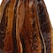 Homeroots 8" Burnt Umber Glass Textured Wavy Table Vase 574424 - alternate 6