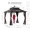 Sunjoy 10x10 Kingston PC Top Rectangular Gazebo A10204382200 - alternate 9