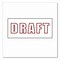 Offistamp Pre-Inked Message Stamp, DRAFT, 1.63in x 0.38in, Red Ink 034502 - alternate 4