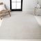 Jonathan Y Finn High-Low Modern Minimalist Checkered Monotone Ivory/Cream 8 ft. x 10 ft. Area Rug SCN108A-8 - alternate 3