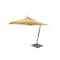 Bambrella 8.5' Square Bamboo Cantilever Umbrella with Harvest Wheat Canopy and 297lb Granite Base System 2.6m SQ-SW-S-HW-BS - alternate 1