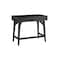 Homeroots 36" Black Solid Wood Writing Desk With Two Drawers 524096 - alternate 3
