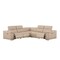 Homeroots Beige Leather Power Reclining L Shaped Five Piece Corner Sectional 643947 - alternate 1