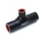 Hps Performance 1 in ID x 6 in L, 4-Ply Silicone High Temp T Hose Coupler Adapter with 1 in Branch, Black 100-THOSE-100-BLK - alternate 1