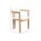 Leisuremod Velo Series Modern Dining Chair in Natrual Wood with White Seat VCNW-51W - alternate 4