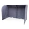 Ghent Acoustic Desktop Surround Protection Screen, Silver PET Felt, 24''H x 36''W x 18''D ADS2436SIL - alternate 1