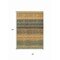 Homeroots 8' X 10' Wheat Brown And Teal Blue Striped Washable Indoor Outdoor Area Rug 614854 - alternate 7