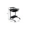 Homeroots 29" Graphite Wood and Stainless Steel Computer Desk 723728 - alternate 3
