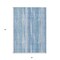 Homeroots 3' X 5' Sky Blue And Denim Blue Botanical Leaves Washable Indoor Outdoor Area Rug 581984 - alternate 5