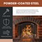 Lavish Home Fireplace Screen 3 Panel Fireplace Gate with Protective Mesh for Wood-Burning Fire Place 80-FPSR-10 - alternate 6