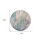 Homeroots 8' Round Beige Blue and Gray Round Abstract Washable Non Skid Indoor Outdoor Area Rug 559564 - alternate 3