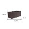 Homeroots 32" X 16" Dark Brown Heavy Duty Plastic Rectangular Self Watering Planter Box 569543 - alternate 4