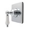 Kingston Brass Single-Handle Six-Way Diverter Valve with Square Trim Kit, Polished Chrome KS4041PL - alternate 1
