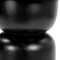 Homeroots 20" Black Solid Wood Round Pedestal End Table 556530 - alternate 6