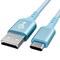 Sanoxy 1m/ 3ft USB 2.0 A Male to C Male Braided Cable 480M 3A, Blue SANOXY-U2119-2101 - alternate 1