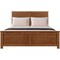 Homeroots Brown Solid Wood Queen Bed Frame 523660 - alternate 5