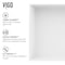 Vigo Bryant Modern White Matte Stone 23 in. L x 15 in. W x 5 in. H Rectangular Vessel Bathroom Sink VG04027 - alternate 4