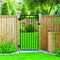 Nuvo Iron 33in Wx68in H Benitoite Gate, 36in W Opening, Self Close Hardware w/Double Side Handle and 2x2 Hinges IBG03368 - alternate 5