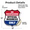 Signmission No Trespassing Shield Sign Official Busi, 12 Inch X 12 Inch, Vinyl Decal SHI-D-12-415 - alternate 4
