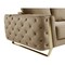 Homeroots 72in Beige And Gold Velvet Loveseat 518572 - alternate 6